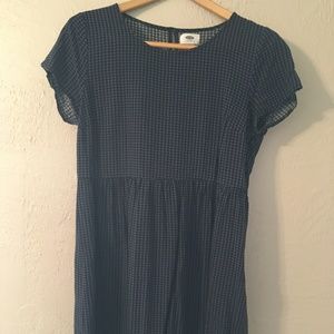 Houndstooth pattern swing dress